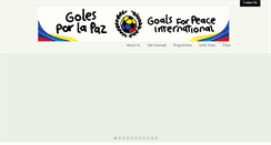 Desktop Screenshot of goalsforpeace.com
