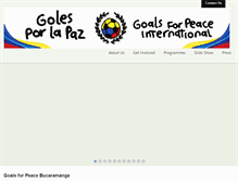 Tablet Screenshot of goalsforpeace.com